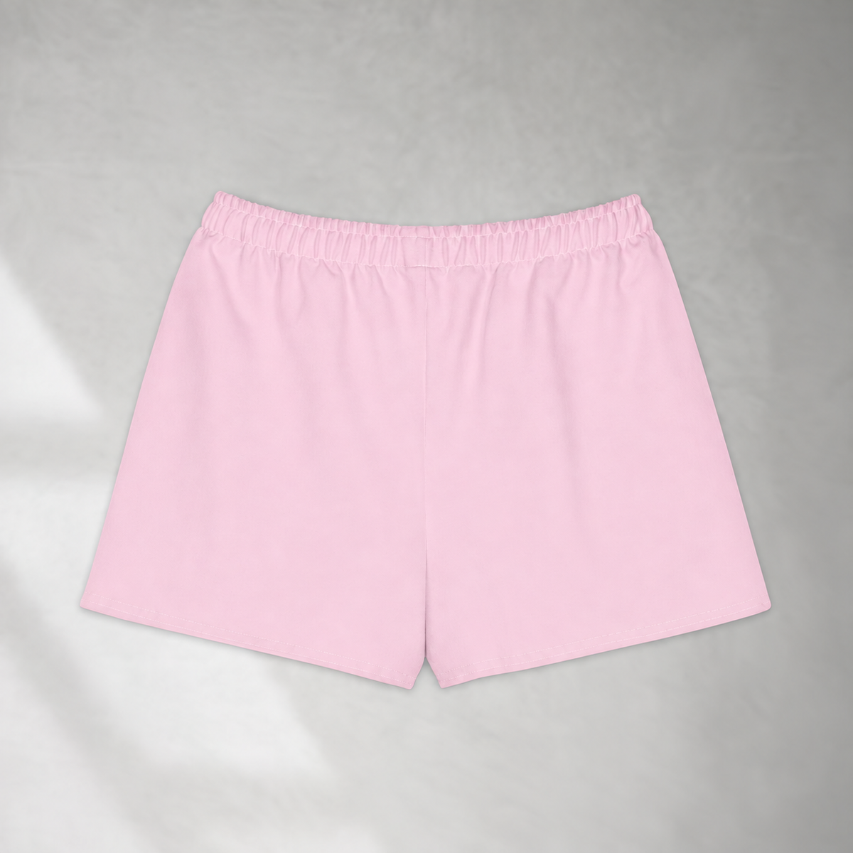 Premium Cotton Merged Logo Shorts - Light Pink