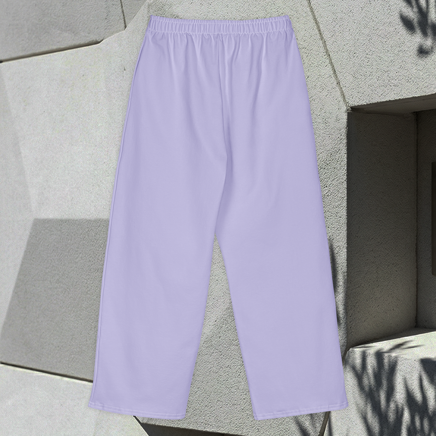 Wide Legged Cotton Joggers - Violet