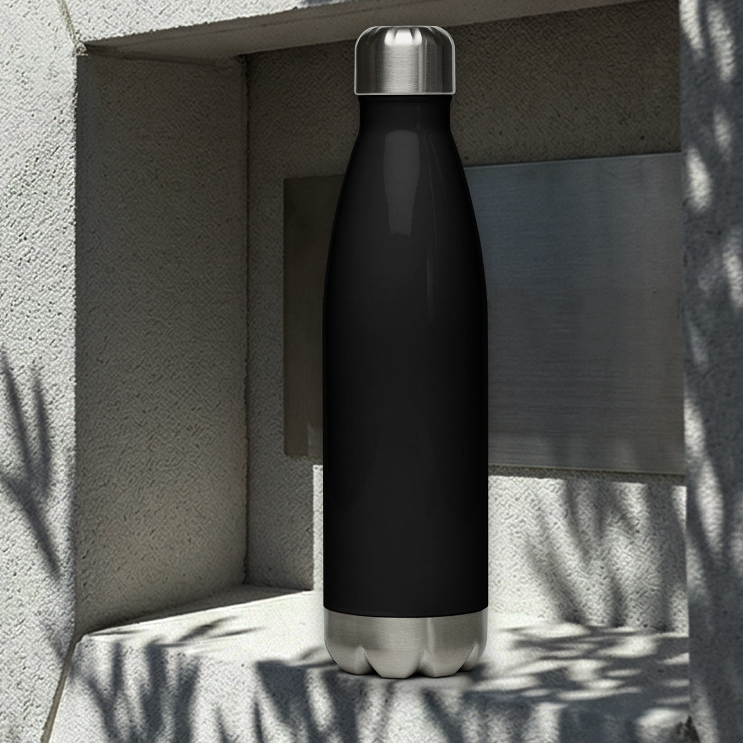 Stainless steel water bottle - Black