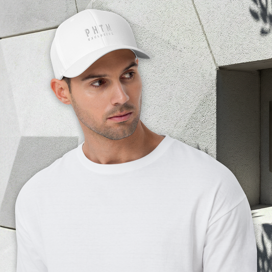Structured Cap - Acronym Design - White - Light Grey Text