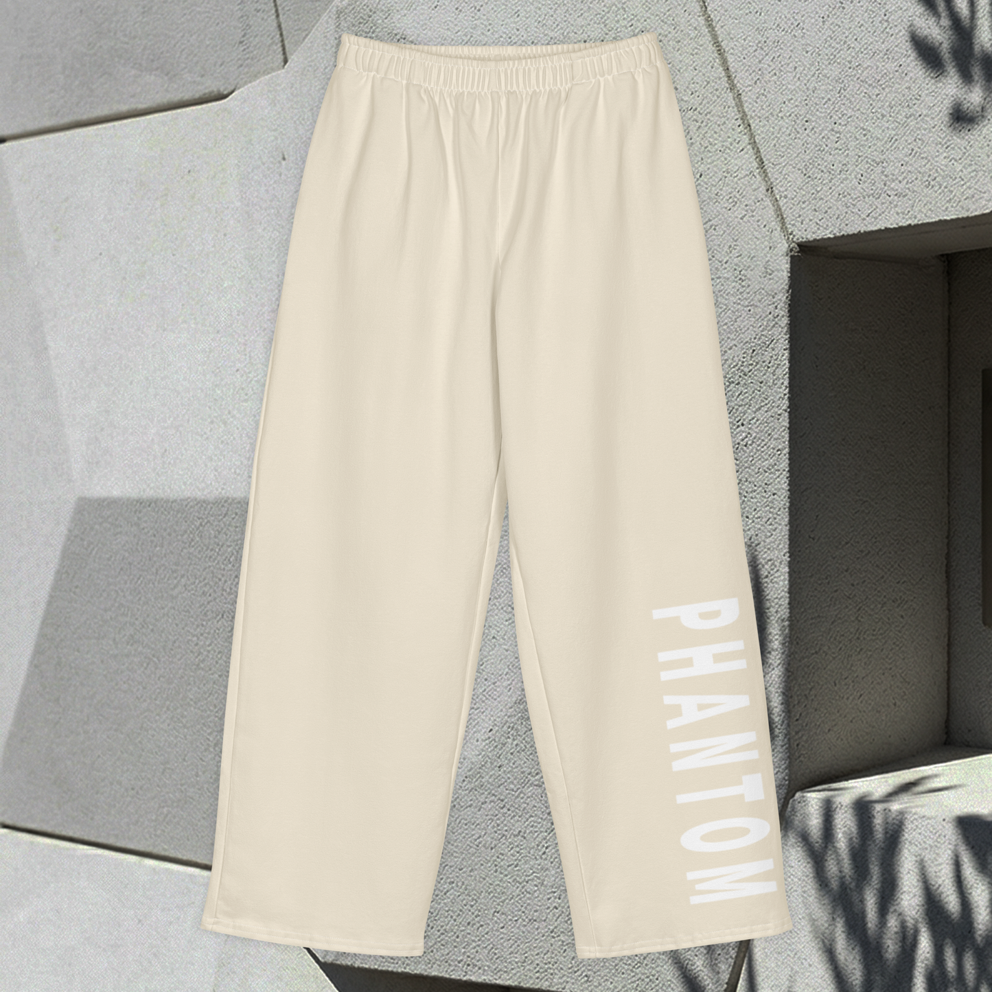 Wide Legged Cotton Joggers - Pine Green
