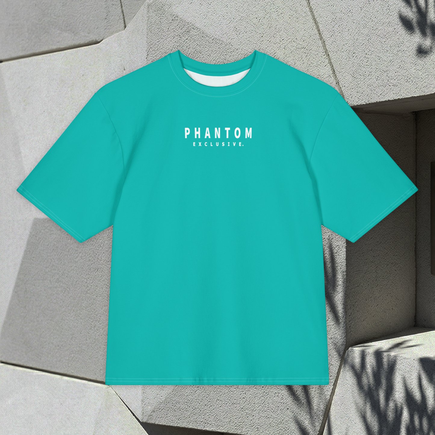 Oversized Large Text T Shirt - Iris Blue