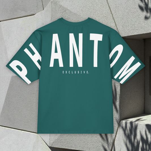 Oversized Large Text T Shirt - Pine Green