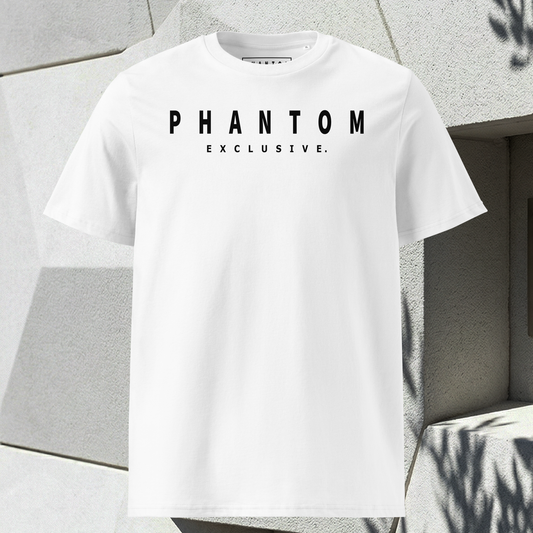 Modern Fitted T Shirt - White - Black Text