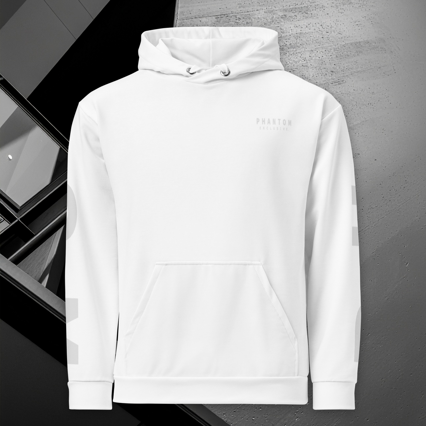 Large Text Hoodie - Suttle Light Grey