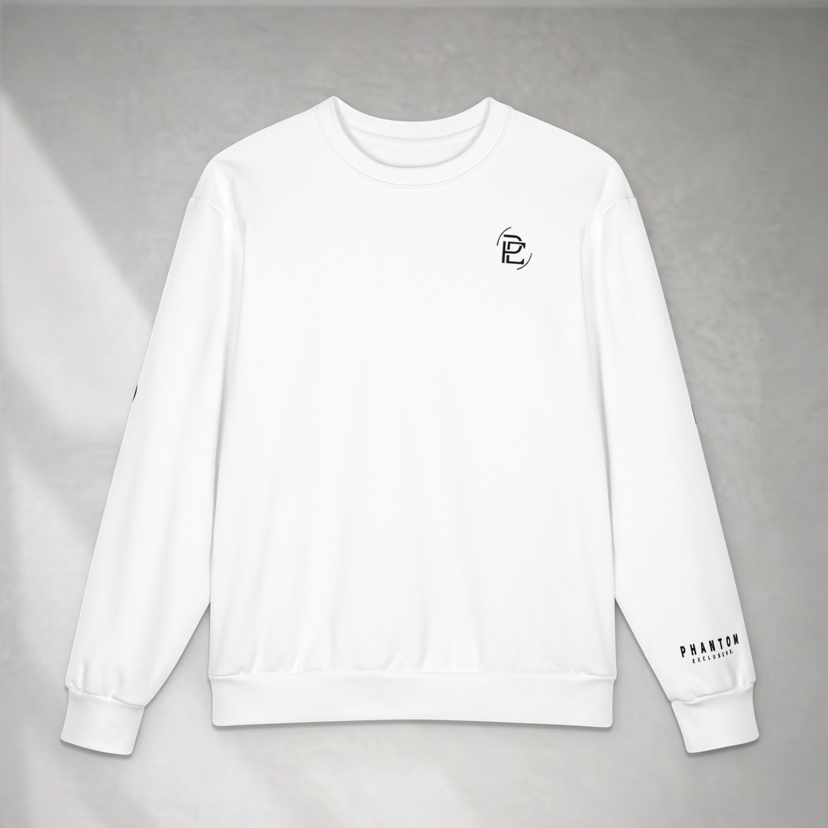 Large Text Oversized Jumper - White