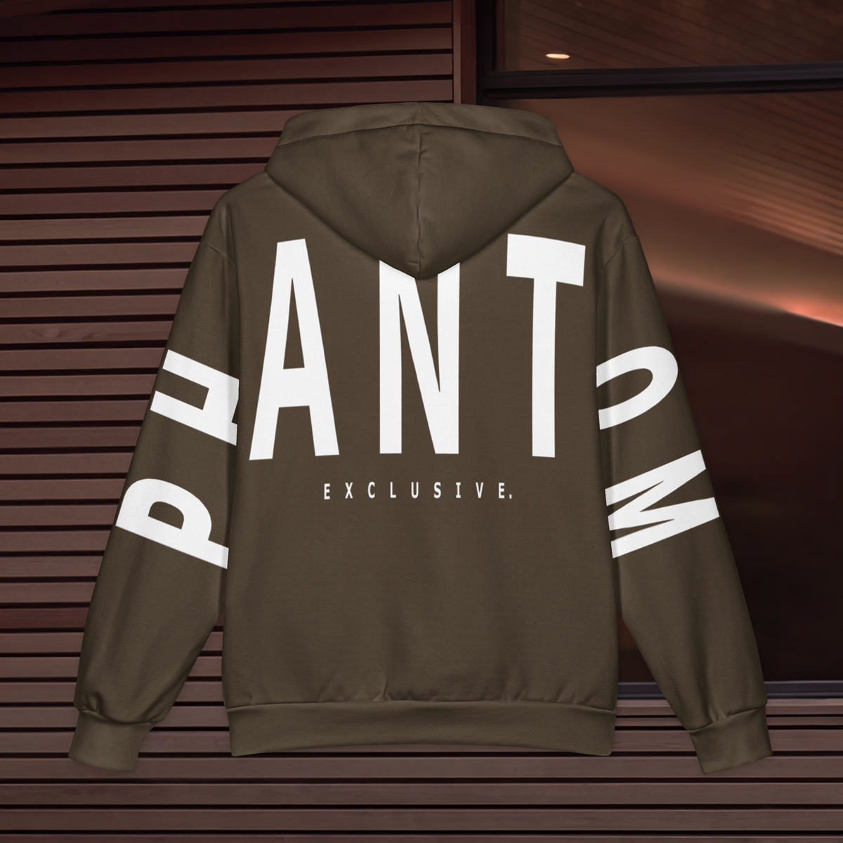Oversized Cotton Hoodie - Chocolate Brown