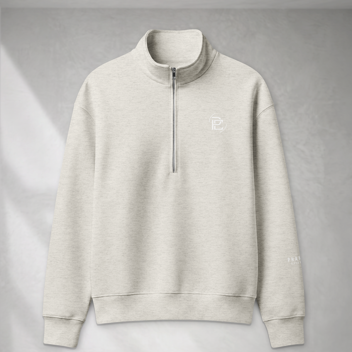 Half Zip Fleeced Jacket - Vintage Grey