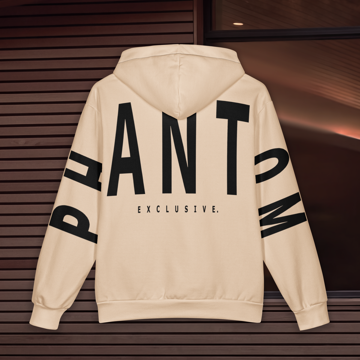 Oversized Cotton Hoodie - Beige