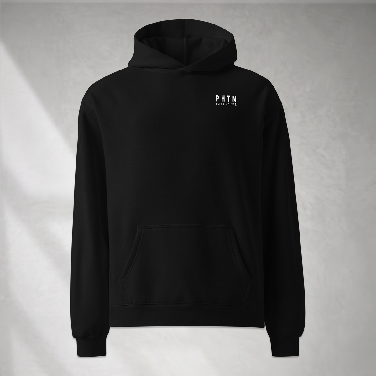 Premium Relaxed Hoodie - Black & White