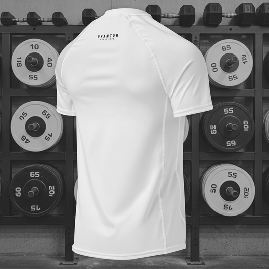 Muscle Fit Gym Top - Acronym Design - Black