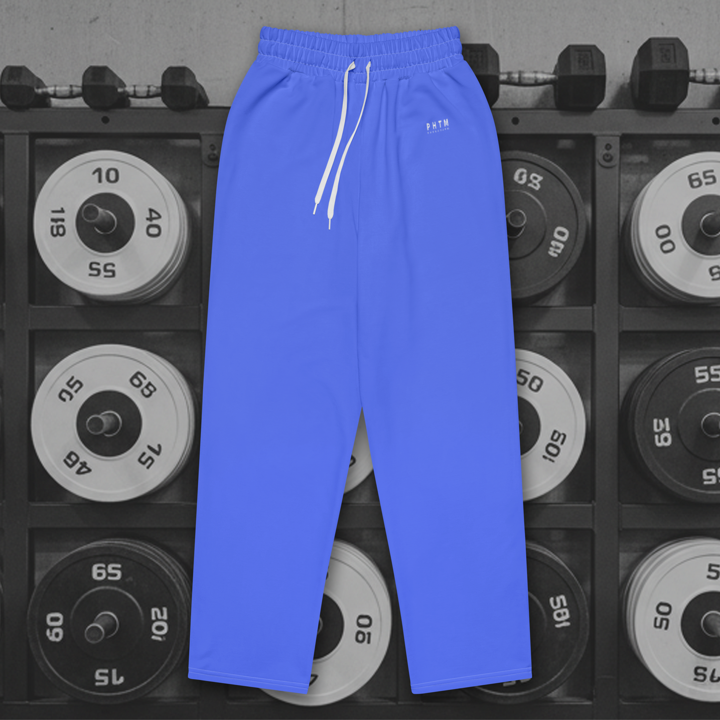 Premium Wide Legged Joggers - Baby Blue