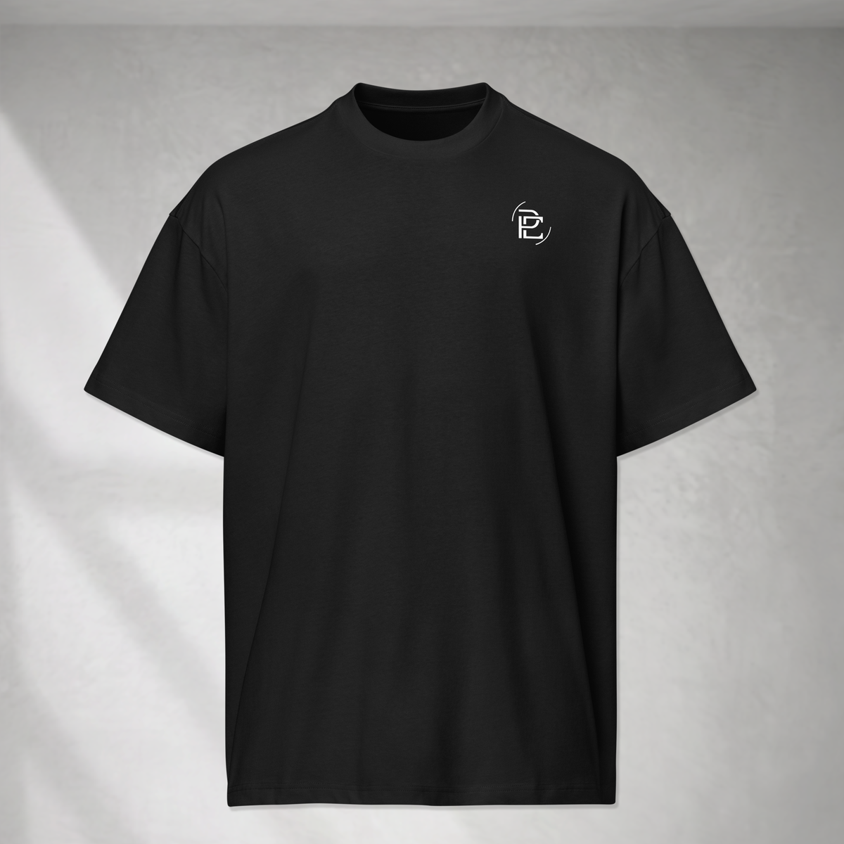 Oversized Cotton T Shirt - Merged Logo