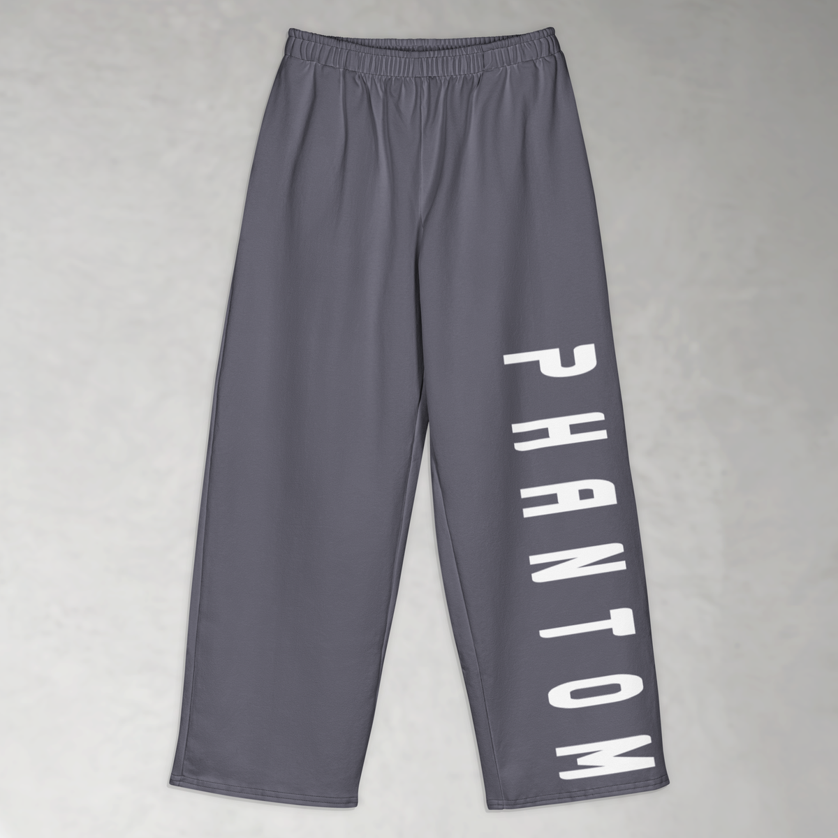 Cotton Wide Legged Joggers - Charcoal