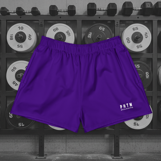 Athletic Short Length Shorts - Purple