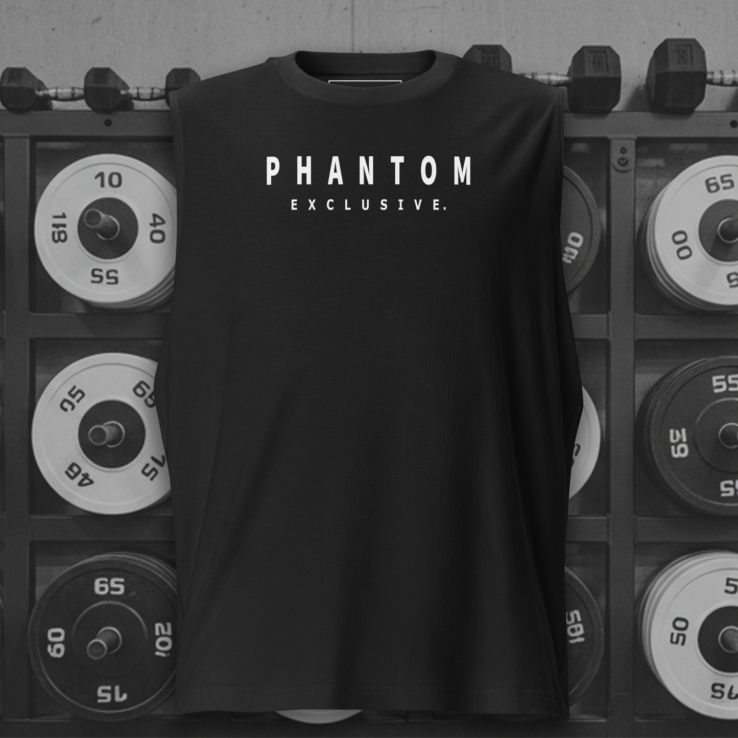 Men's - Premium Muscle Fit Tank Top - Modern Text