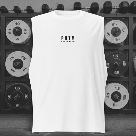 Muscle Fit Tank Top - Embroidery Acronym Design