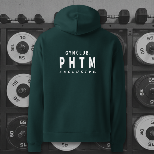 Premium Oversized Gym Club Hoodie - Pine Green