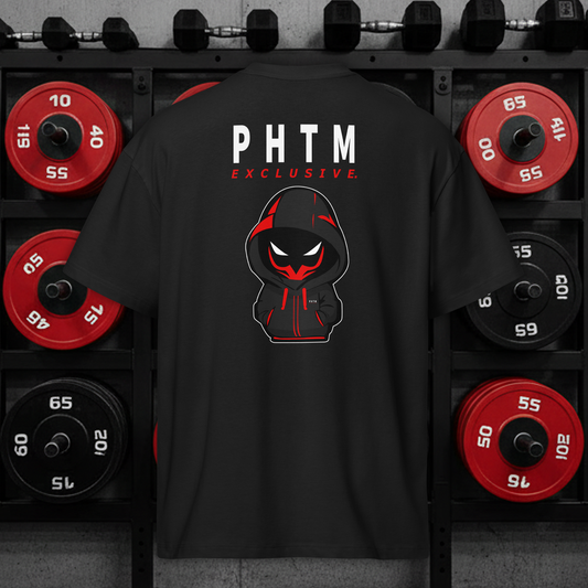 Mens - Oversized Mascot T Shirt - Red & Black