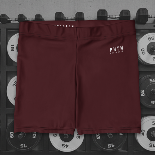 Premium Legging Shorts - Burgundy
