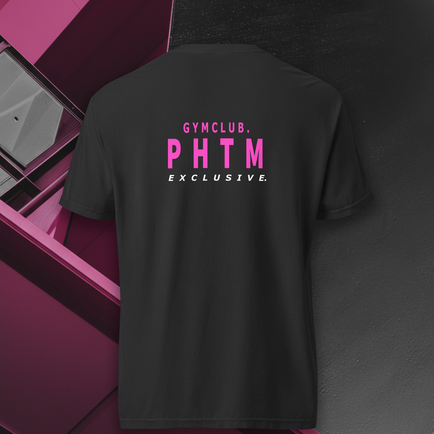 Women's - Premium Cotton Gym Pump Cover - Black & Pink