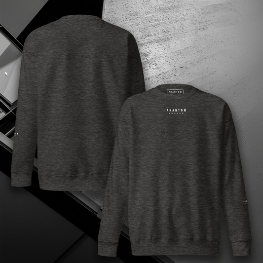 Premium Relaxed Fitted Jumper - Charcoal & White