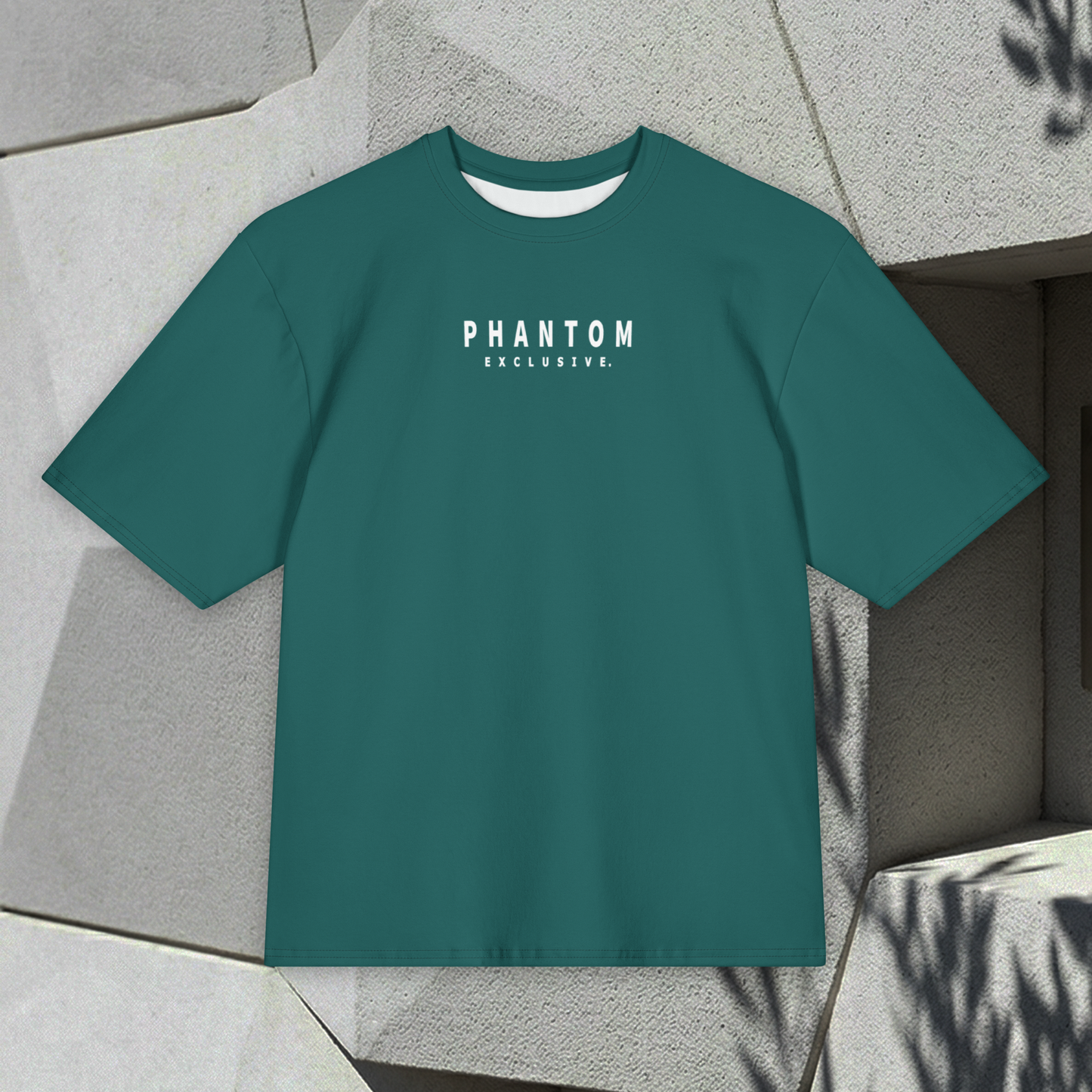 Oversized Large Text T Shirt - Pine Green