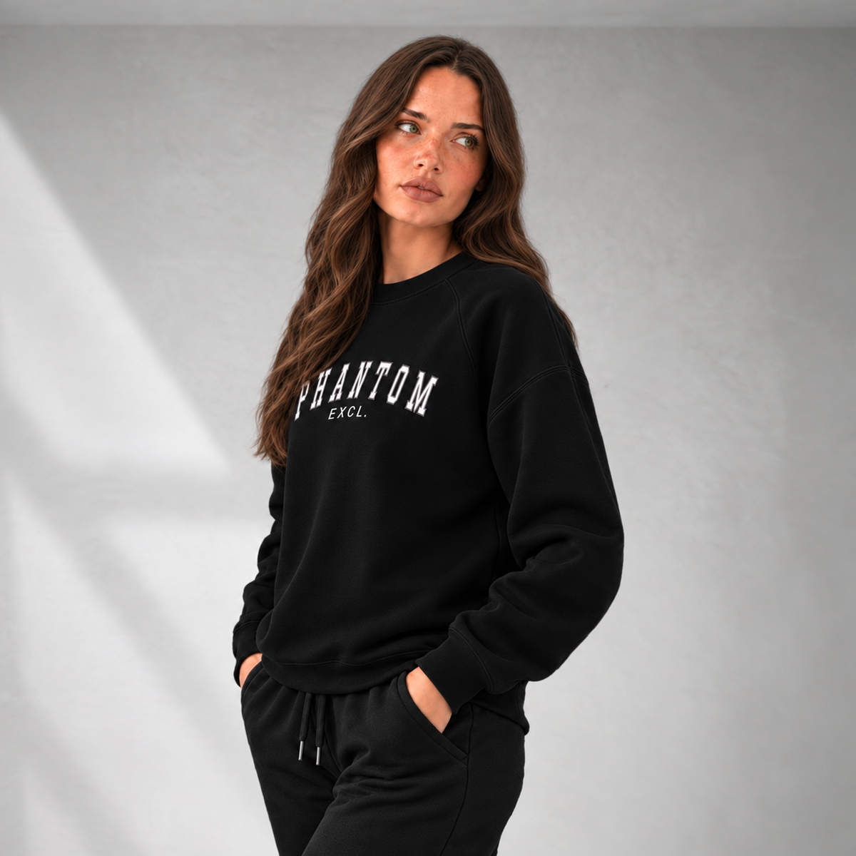 Varsity Text Jumper - Black