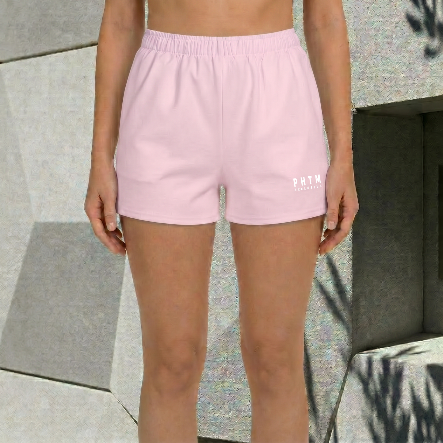 Womens Premium Cotton Shorts - Light Pink