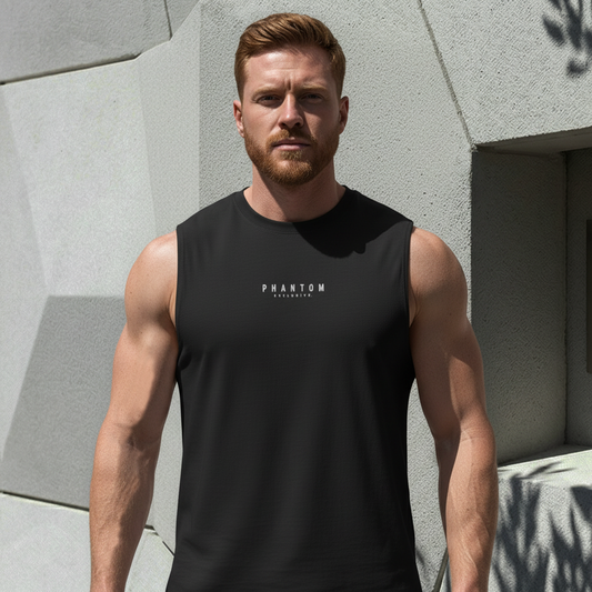 Muscle Fit Tank Top - Embroidery Modern