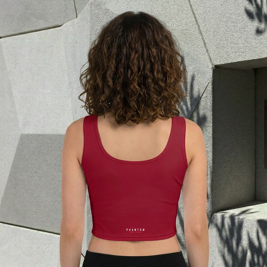 Premium Crop Top - Blood Red