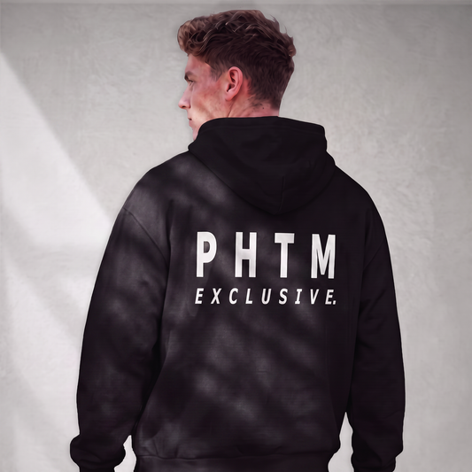 Premium Relaxed Hoodie - Black & White