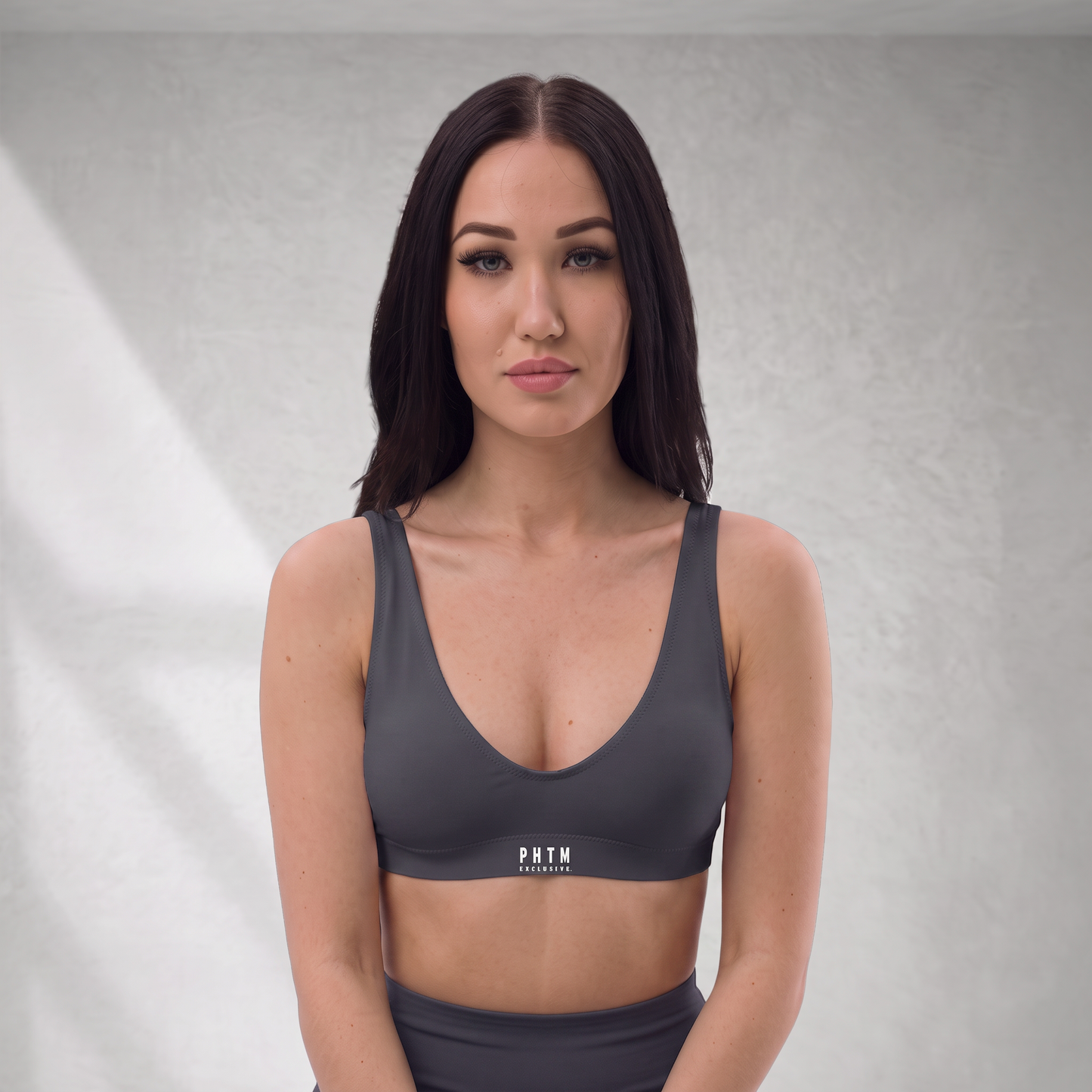 Premium Sports Bra - Charcoal