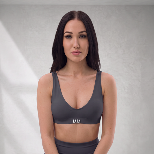 Premium Sports Bra - Charcoal