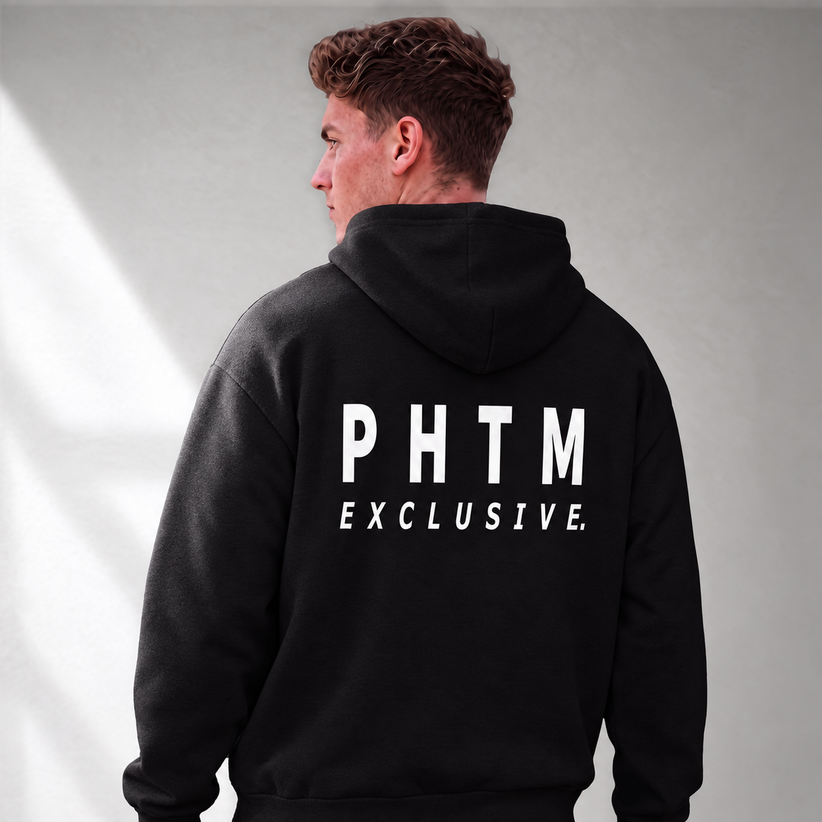 Premium Relaxed Hoodie - Black & White