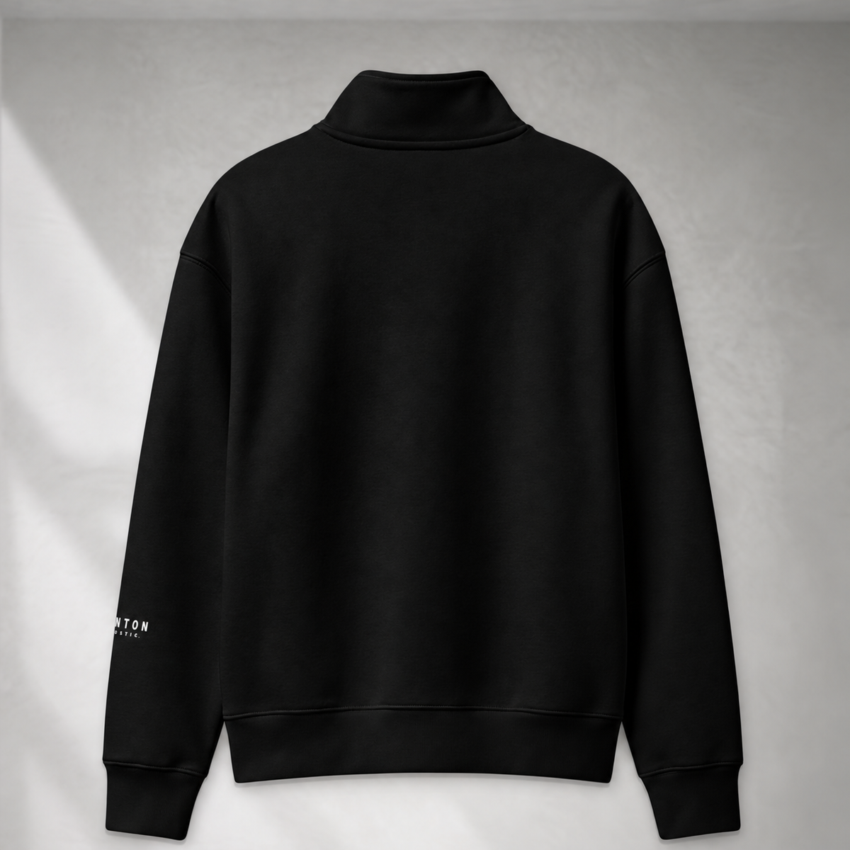Half Zip Fleeced Jacket - Black