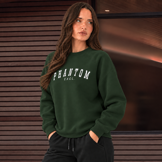 Varsity Text Jumper - Bottle Green