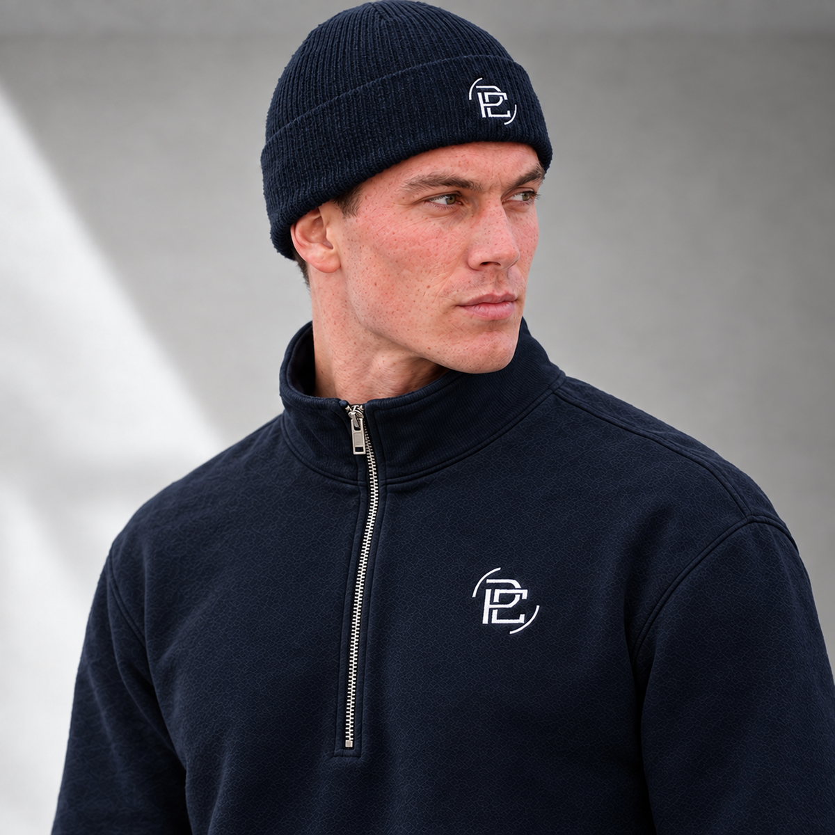 Organic Cotton Beanie - Navy