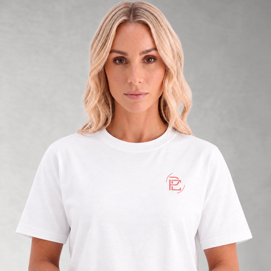 Women's Relaxed T-Shirt - Pink Logo