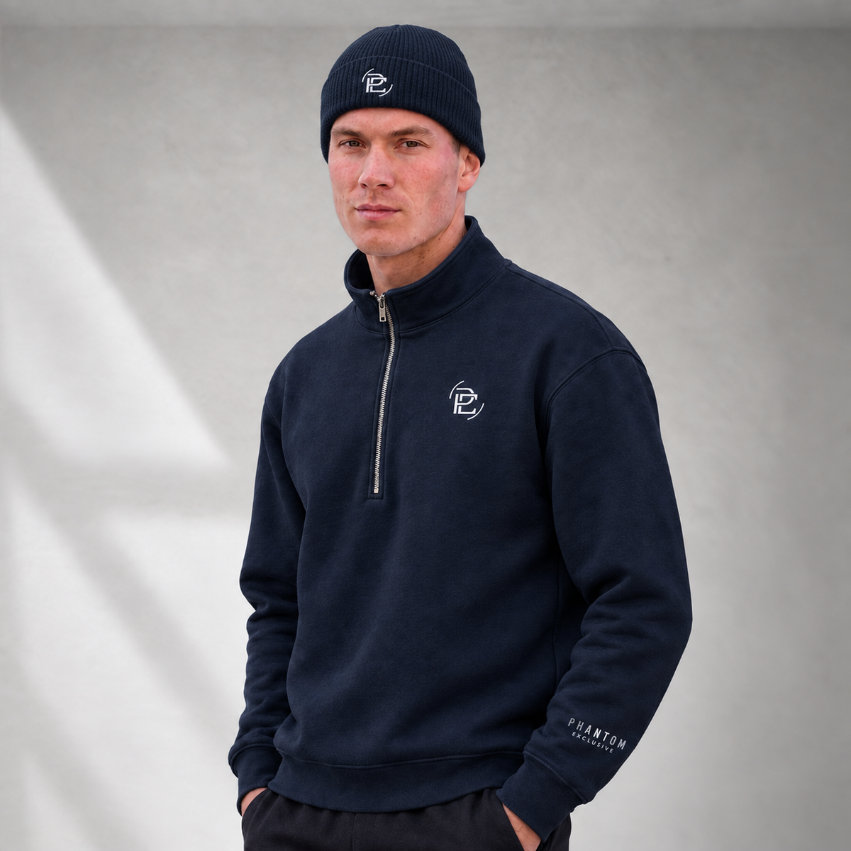 Organic Cotton Beanie - Navy