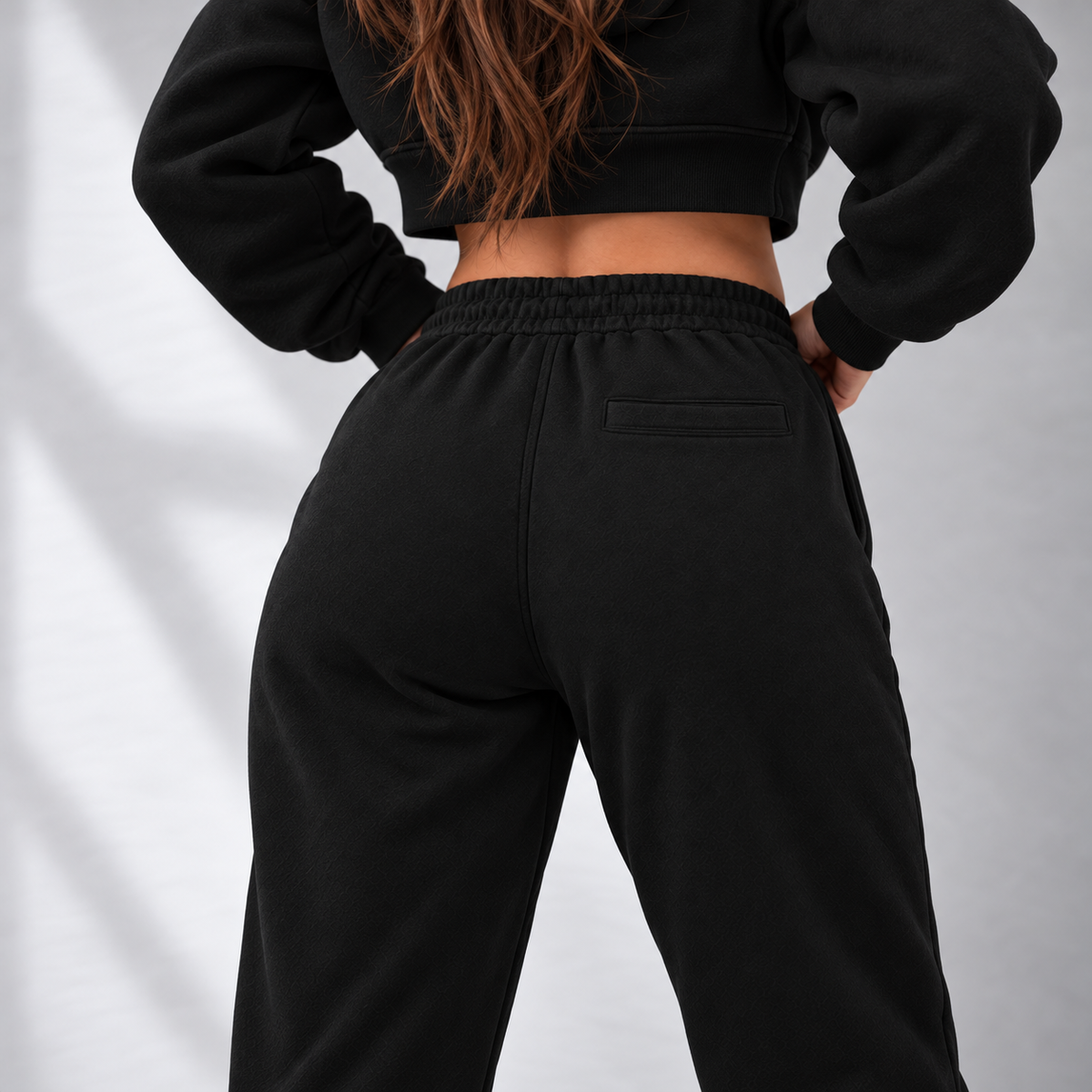 Cotton Heavyweight Joggers - White Embroidery Logo