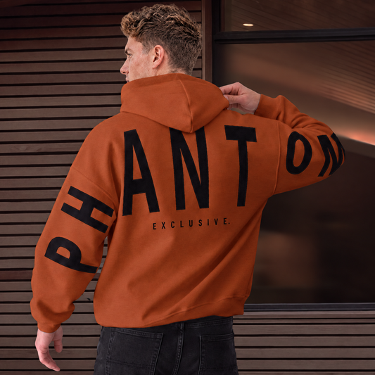 Oversized Cotton Hoodie - Autumn Clay