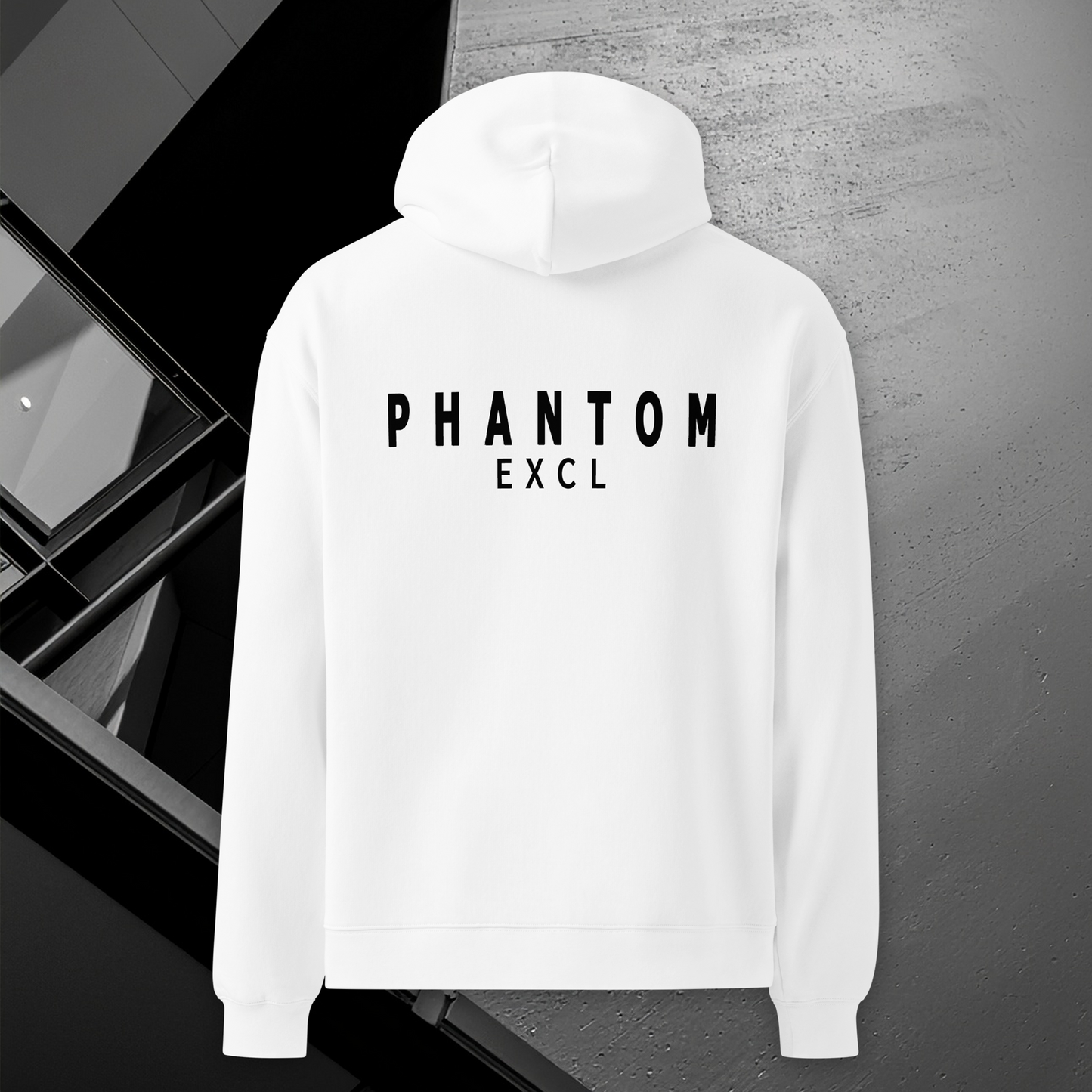 Oversized Essential Hoodie - White & Black