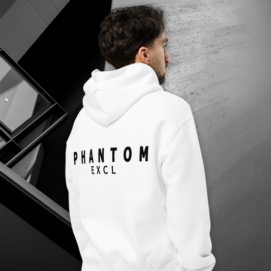 Oversized Essential Hoodie - White & Black
