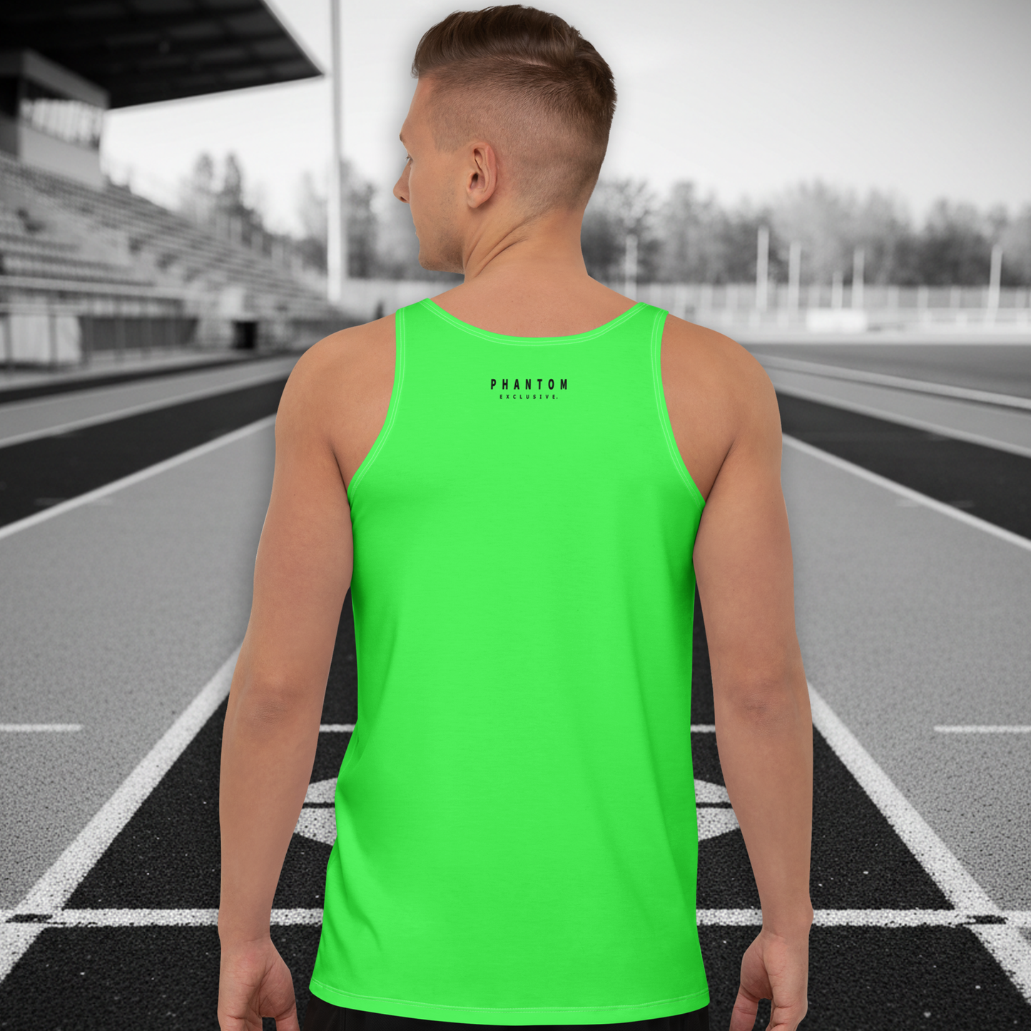 Run Club - Active Tank Top - Neon Green