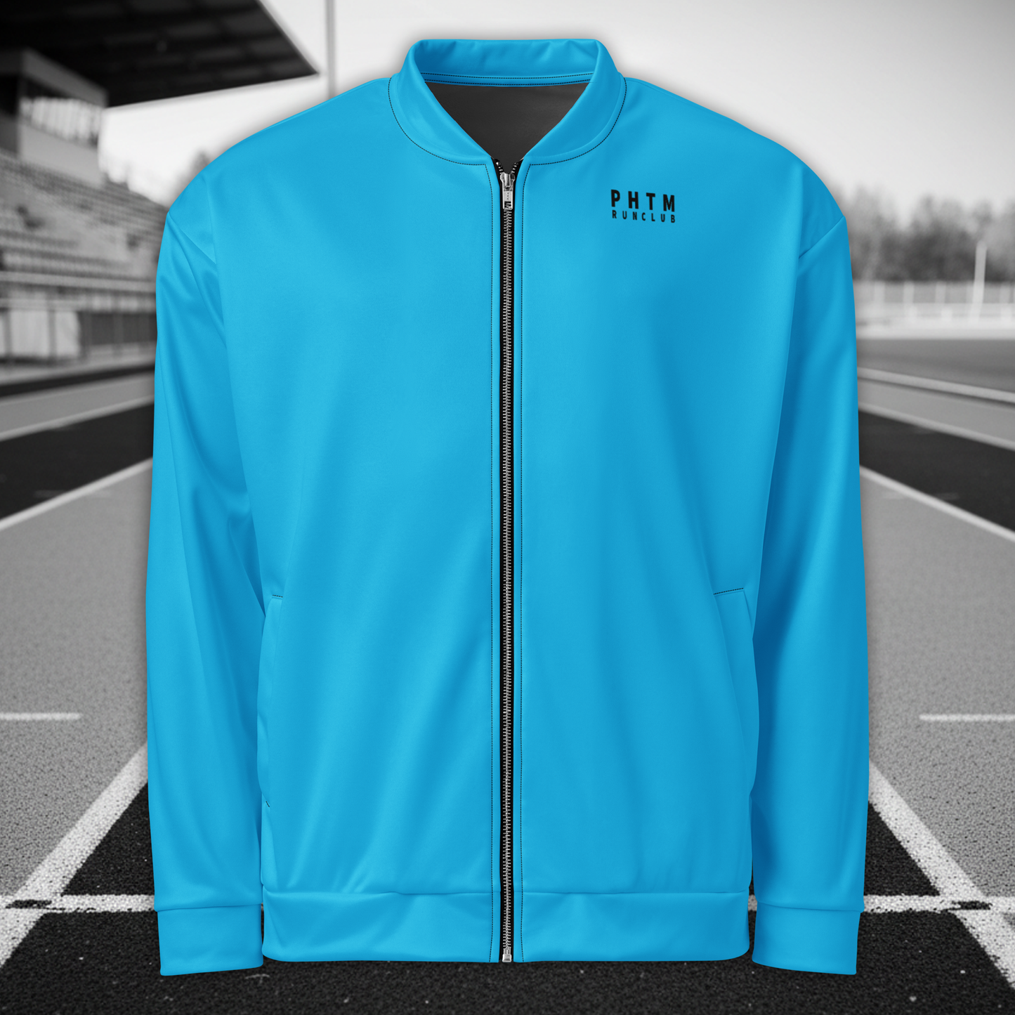 Run Club - Premium Performance Jacket - Atomic Blue