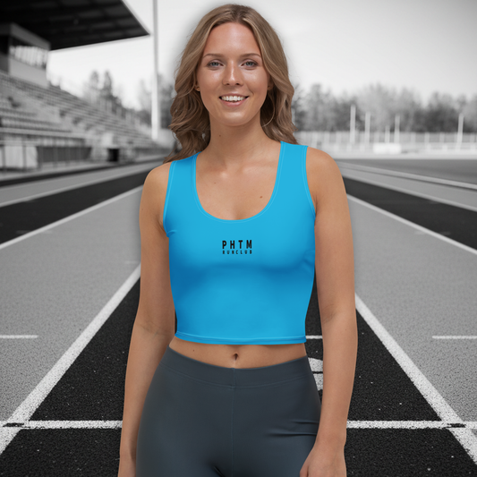 Run Club - Athletic Crop Top - Neon Green