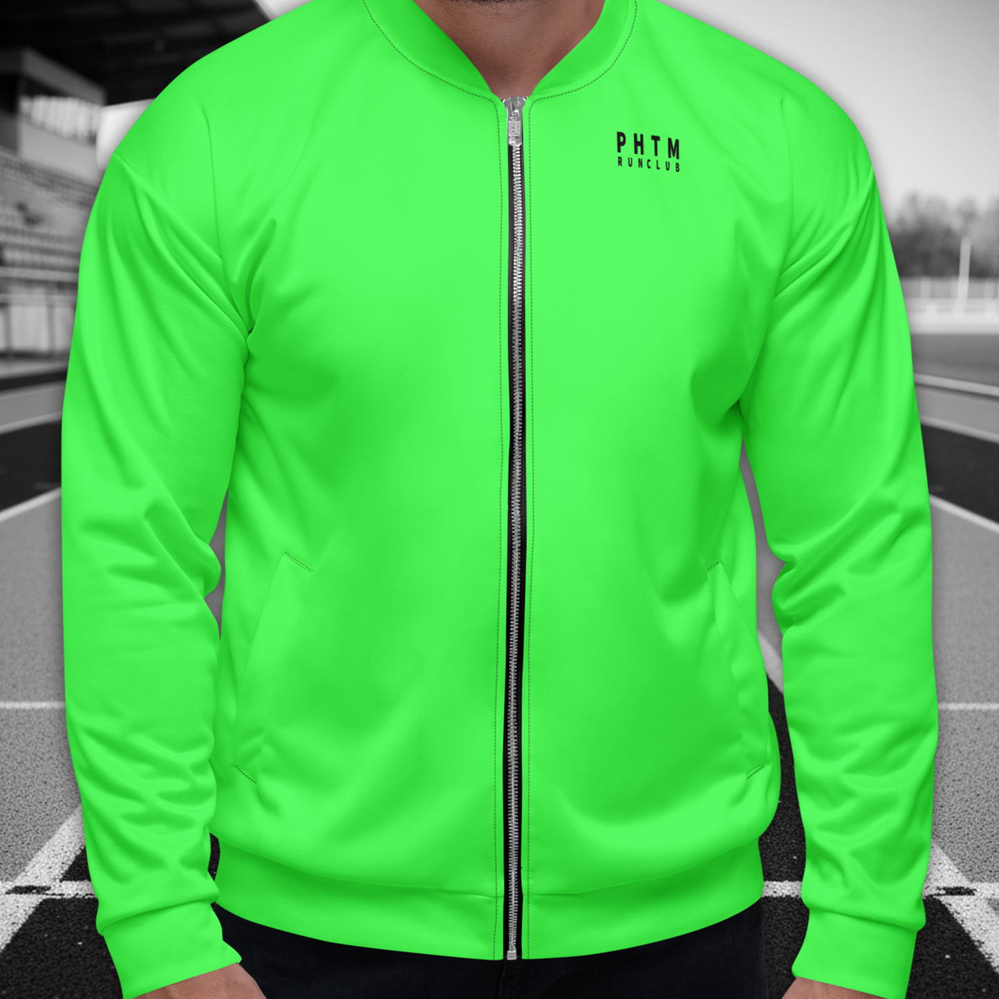 Run Club - Premium Performance Jacket - Neon Green