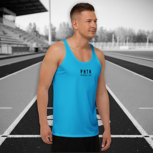 Run Club - Active Tank Top - Atomic Blue