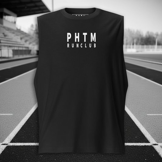 Run Club Athletic Tank Top - Black & White